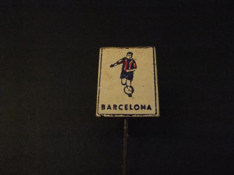 Fc Barcelona spaanse voetbalclub speler aan de bal